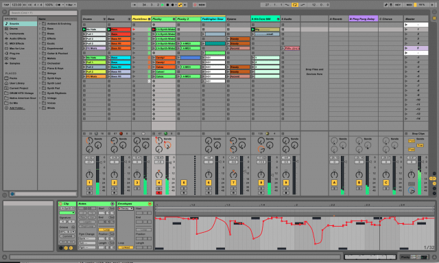 Ableton Libe 9 Session View